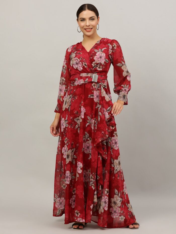 Women Gown Multicolor Dress