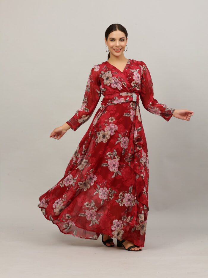 Women Gown Multicolor Dress