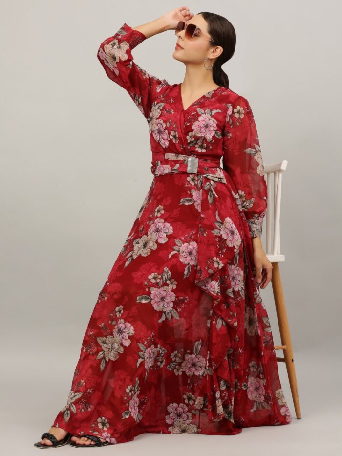 Women Gown Multicolor Dress