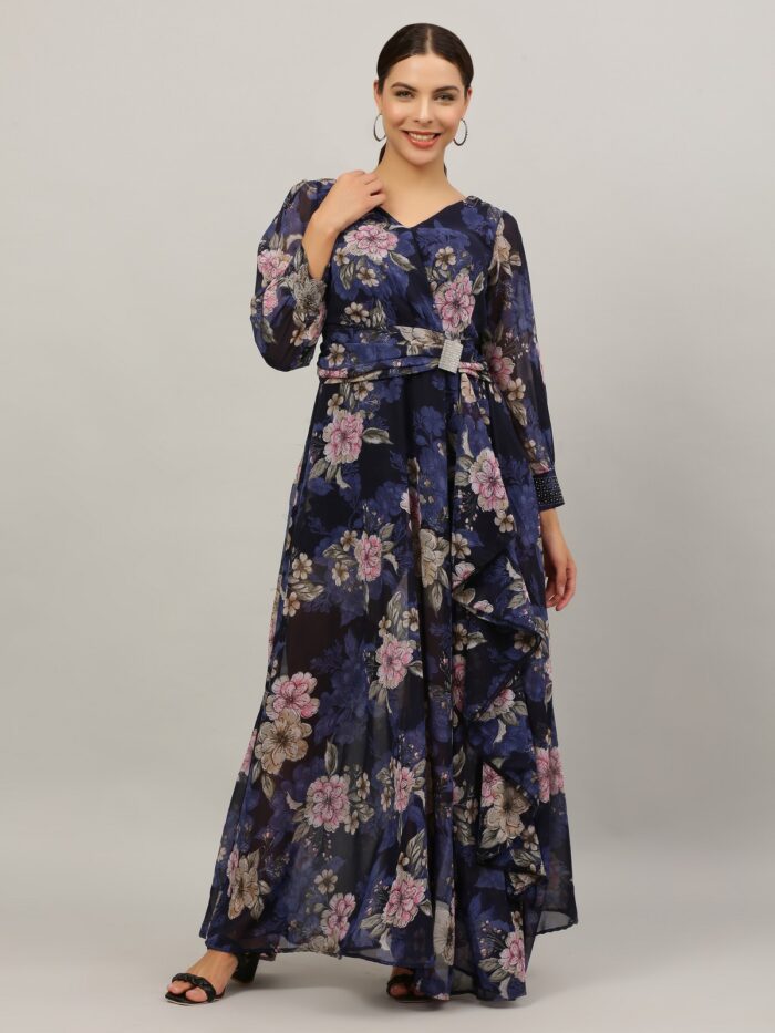 Women Gown Multicolor Dress