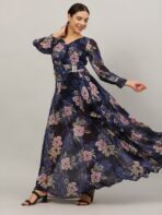 Women Gown Multicolor Dress
