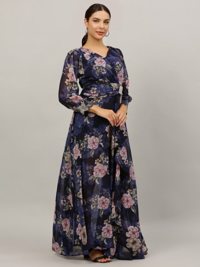 Women Gown Multicolor Dress