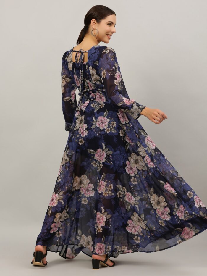 Women Gown Multicolor Dress