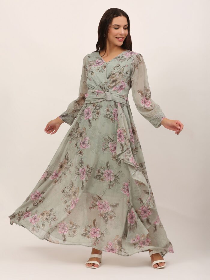 Women Gown Multicolor Dress