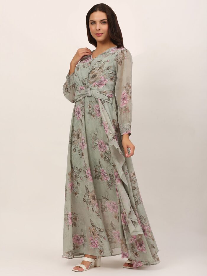 Women Gown Multicolor Dress