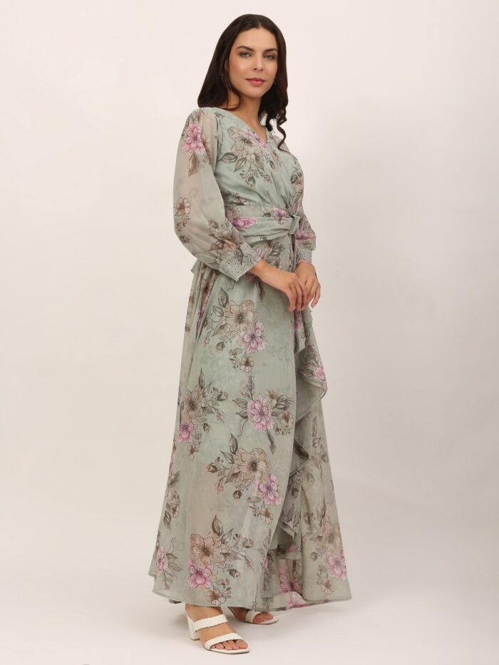 Women Gown Multicolor Dress
