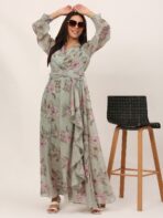 Women Gown Multicolor Dress