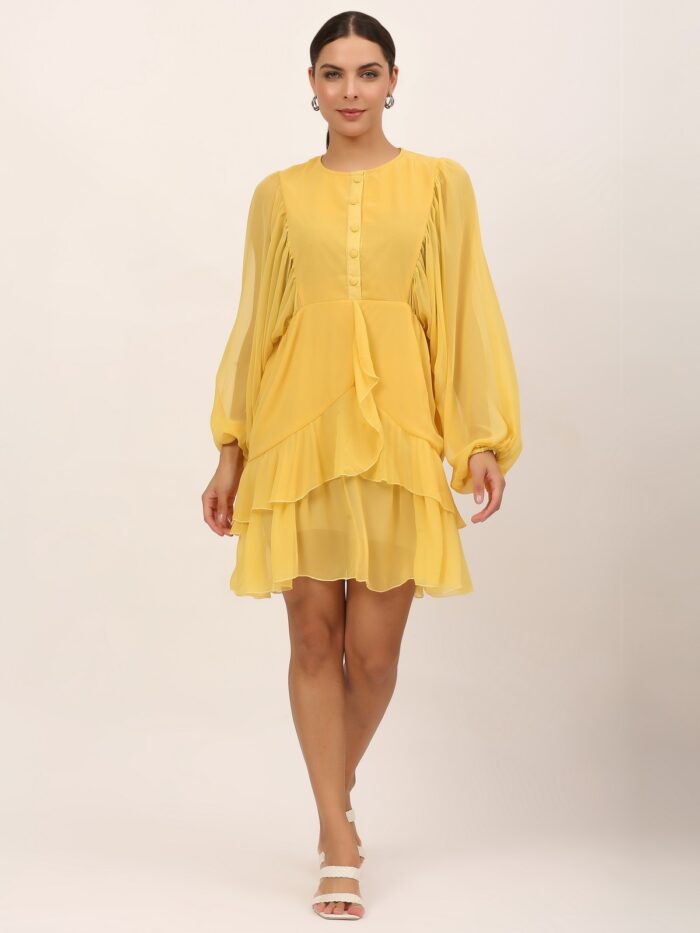 Women Ruffled Dress