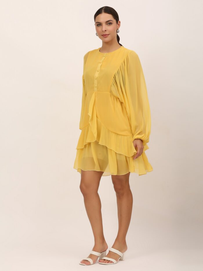 Women Ruffled Dress