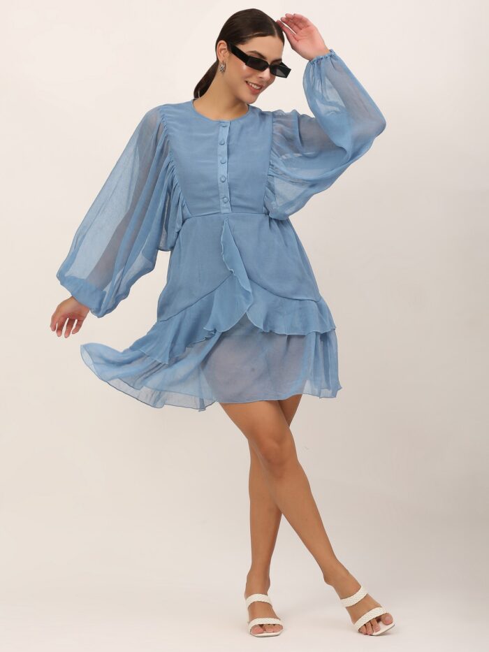 Women Ruffled Dress