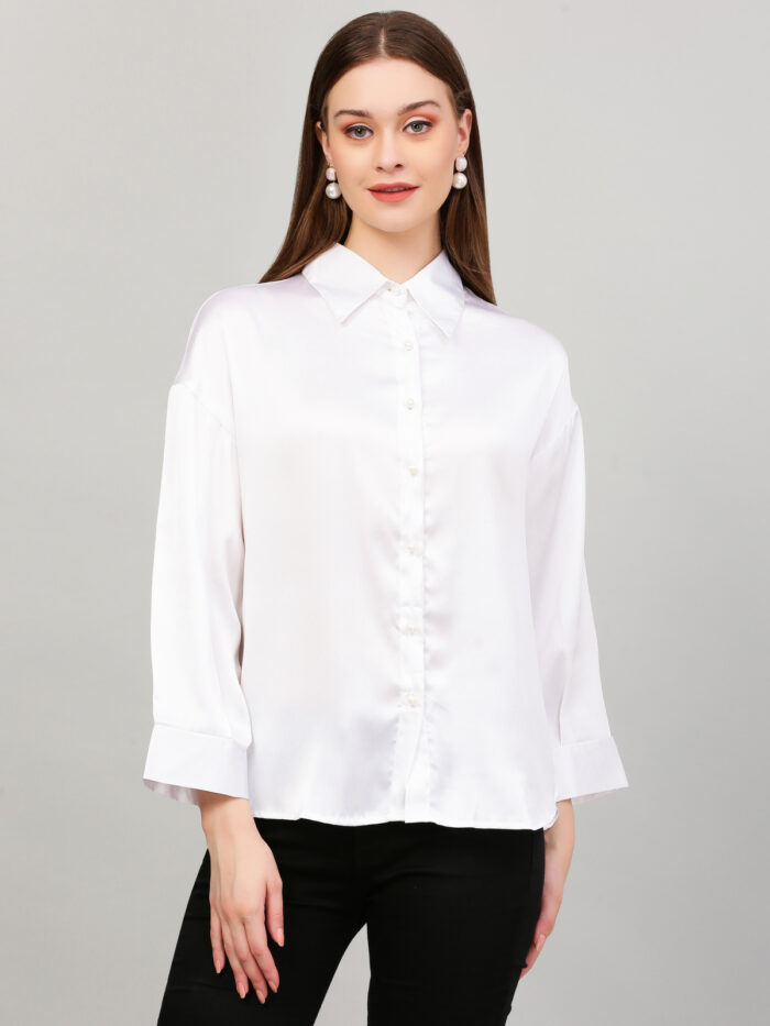 Women Formal White Shirt