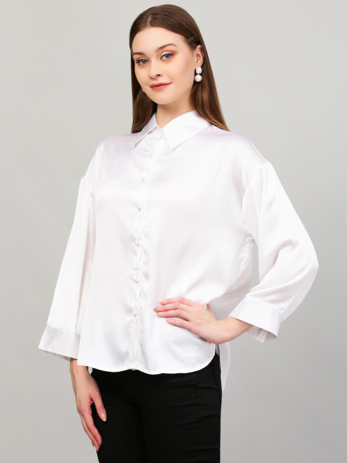 Women Formal White Shirt