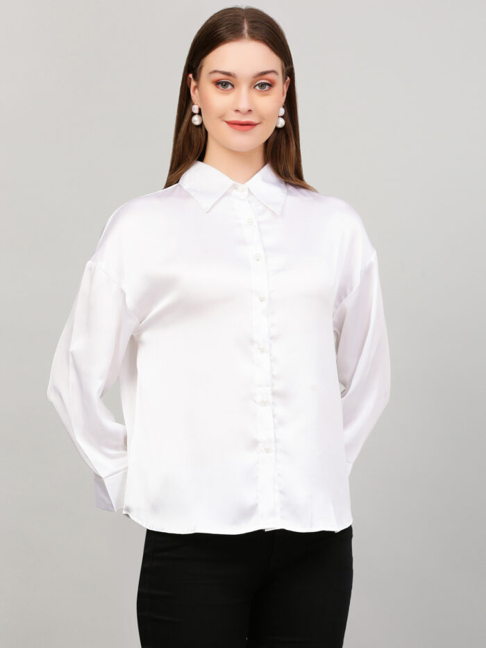 Women Formal White Shirt