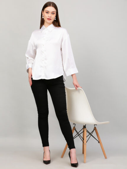 Women Formal White Shirt
