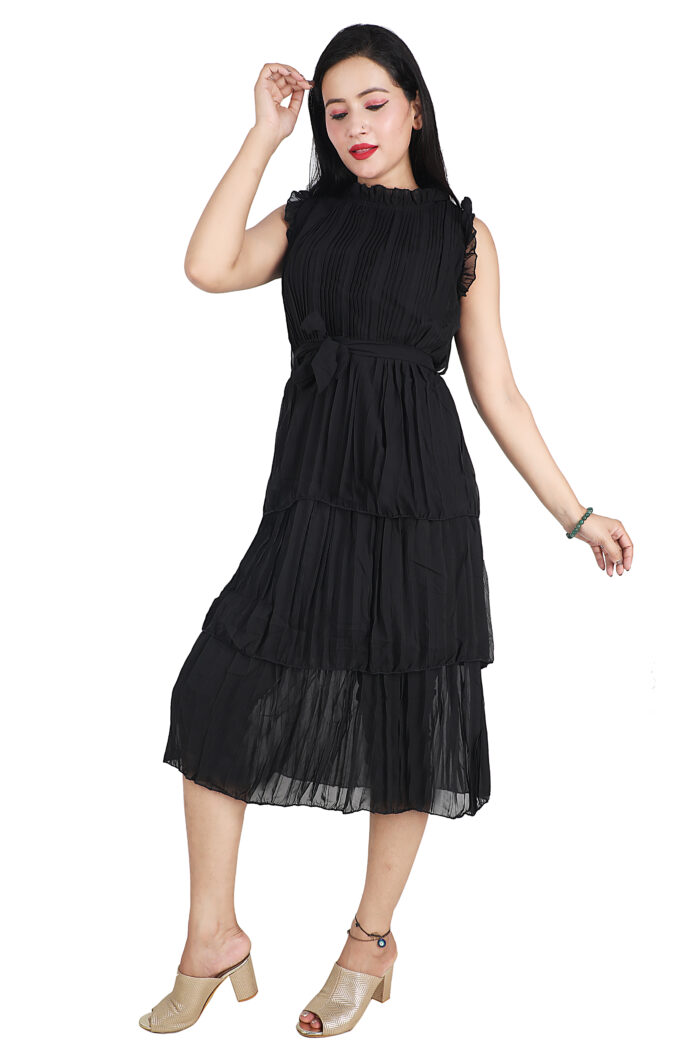 Black Knee Length Dress