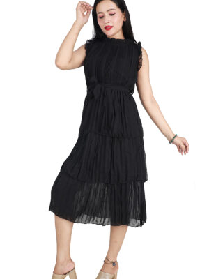 Black Knee Length Dress