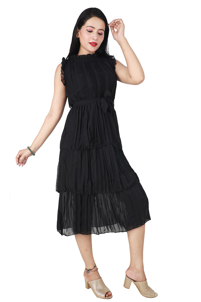Black Knee Length Dress