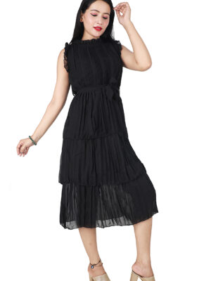Black Knee Length Dress