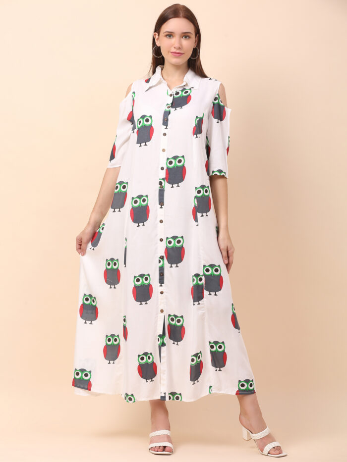 Women A-Line Multicolor Dress