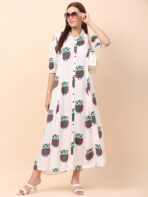 Women A-Line Multicolor Dress