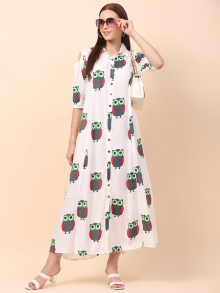 Women A-Line Multicolor Dress