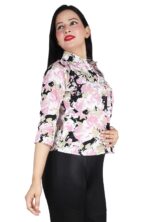 Casual Printed Women Multicolor Pink Shirt