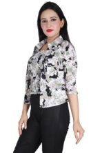 Women Printed Green Multicolor Shirt
