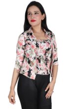 Women Printed Red Multicolor Shirt