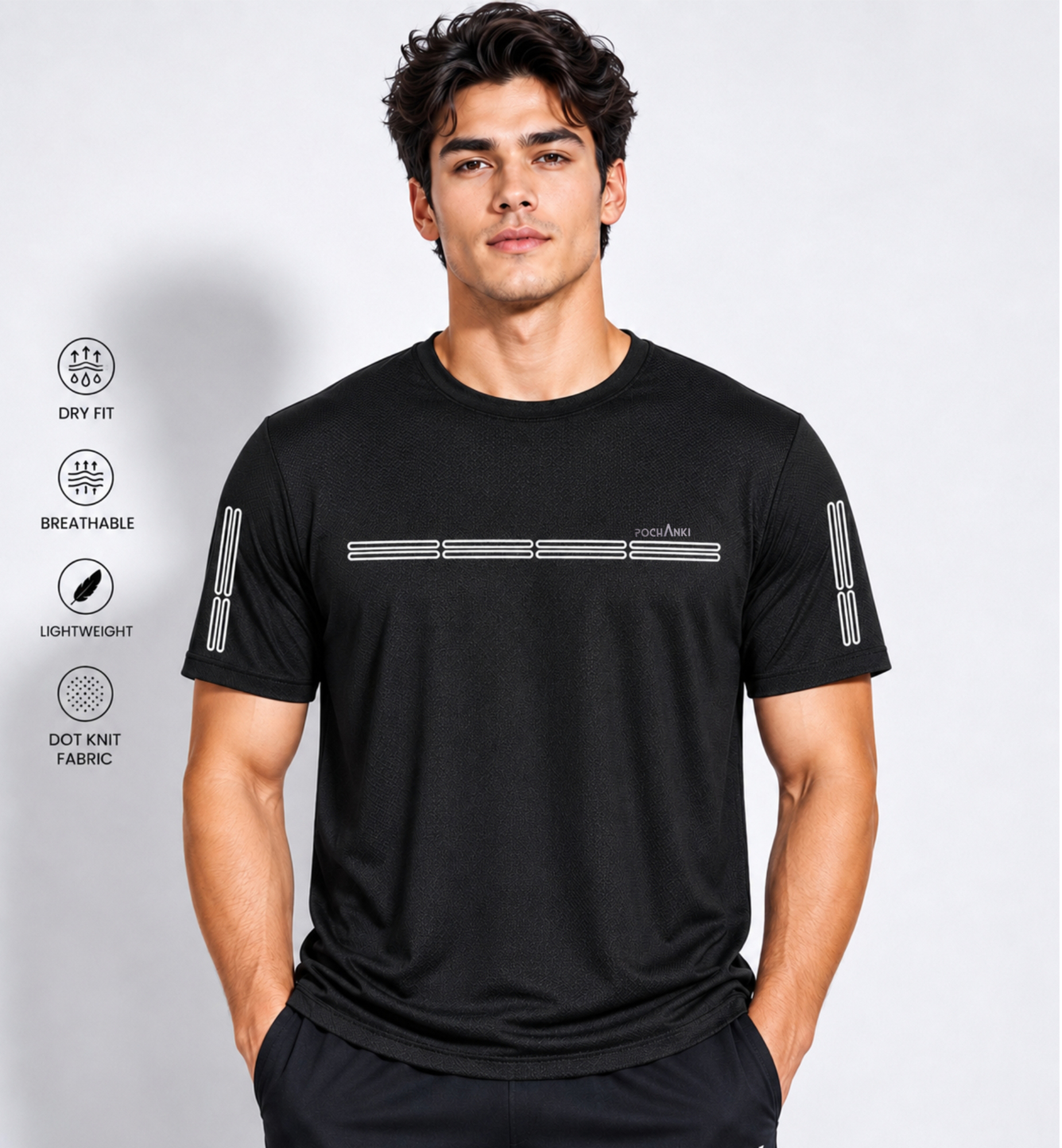 Pochanki Round Neck Half sleeve t shirt Pochanki Round Neck Half sleeve t shirt